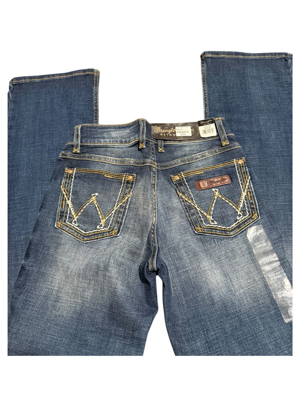 Wrangler Retro Mae Mid Rise Bootcut Jean, Dark Blue, Women's 29x36, NWT